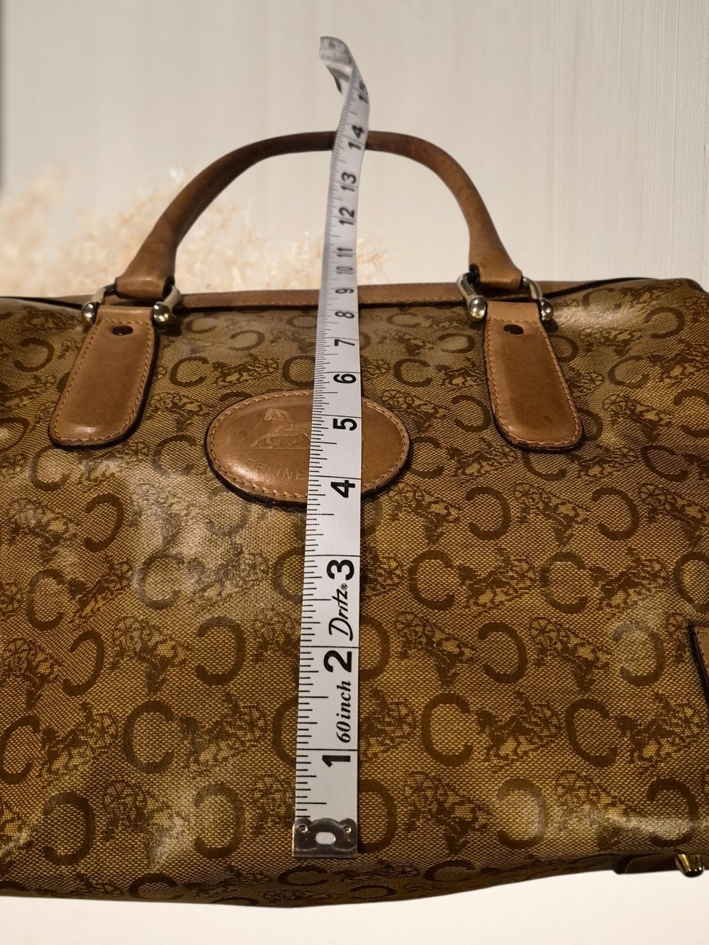 Vintage Celine C Macadam Boston Bag - Picture 9 of 13